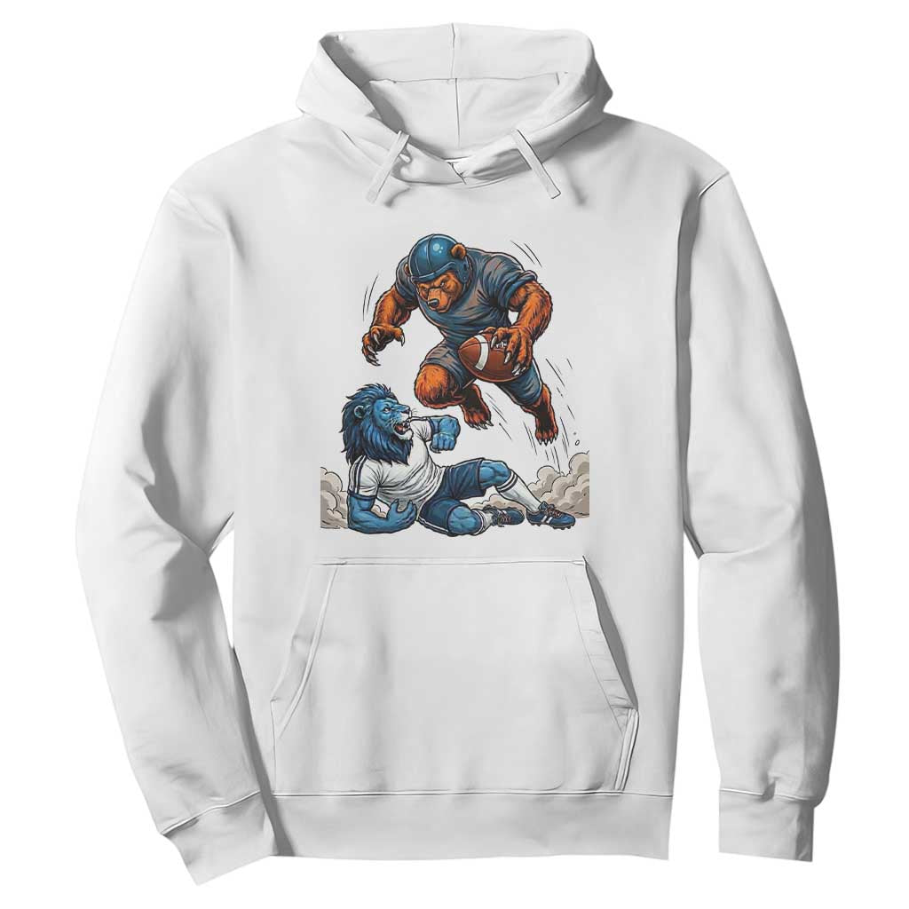Fierce Br Defeating Lio Hoodie Gift For Football Lovers TS12 White Print Your Wear