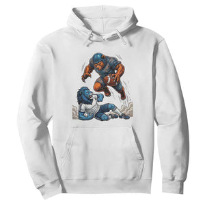Fierce Br Defeating Lio Hoodie Gift For Football Lovers TS12 White Print Your Wear