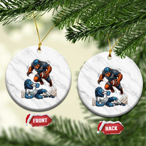 Fierce Br Defeating Lio Ceramic Ornament Gift For Football Lovers TS12 1pc White Marble Print Your Wear