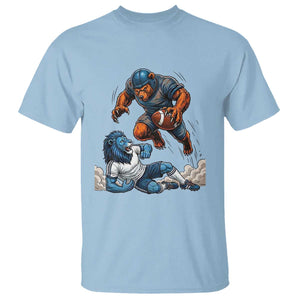 Fierce Br Defeating Lio T Shirt Gift For Football Lovers TS12 Light Blue Print Your Wear