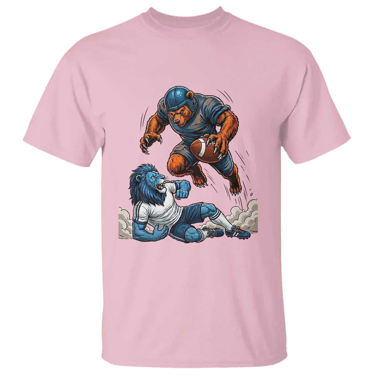 Fierce Br Defeating Lio T Shirt Gift For Football Lovers TS12 Light Pink Print Your Wear