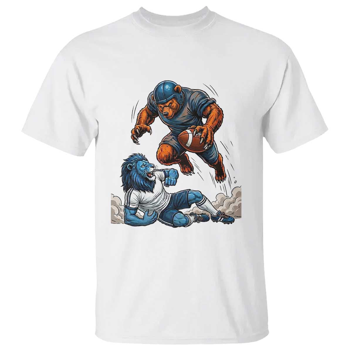 Fierce Br Defeating Lio T Shirt Gift For Football Lovers TS12 White Print Your Wear