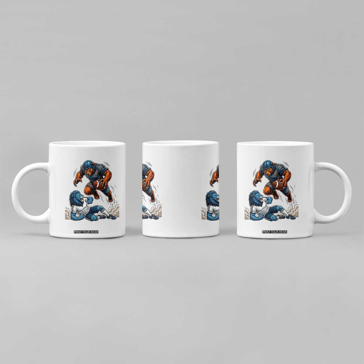 Fierce Br Defeating Lio Coffee Mug Gift For Football Lovers TS12 Print Your Wear