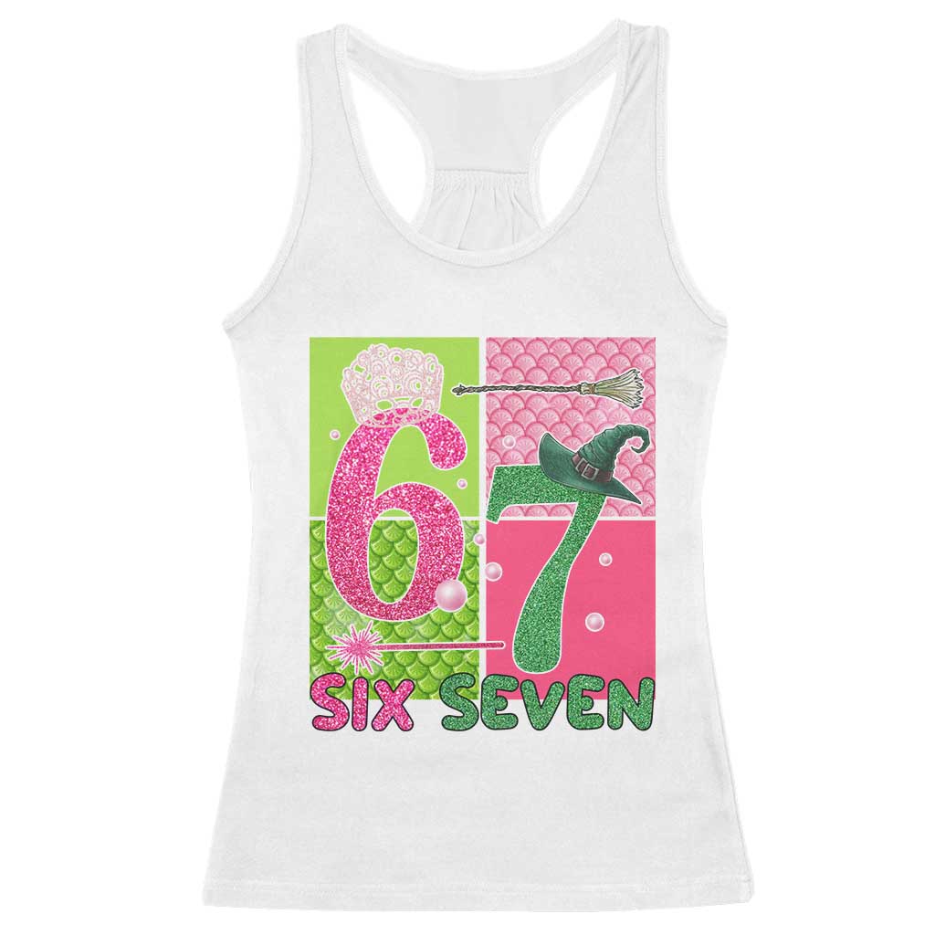 I Was Six Now I Am Seven Racerback Tank Top Fantasy Birthday Girl TS12 White Print Your Wear