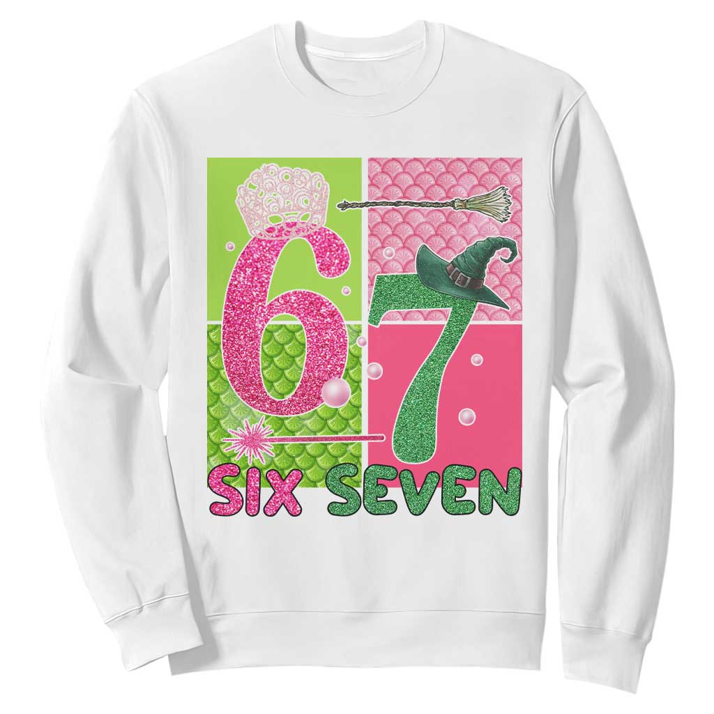 I Was Six Now I Am Seven Sweatshirt Fantasy Birthday Girl TS12 White Print Your Wear