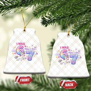 I Was 6 Now I Am 7 Ceramic Ornament Funny Birthday Alpha Kids TS12 Print Your Wear