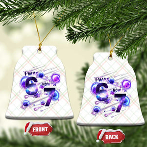 Funny Galaxy Space Birthday Ceramic Ornament I Was Six Now I Am Seven TS12 Print Your Wear