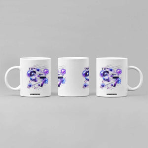 Funny Galaxy Space Birthday Coffee Mug I Was Six Now I Am Seven TS12 Print Your Wear