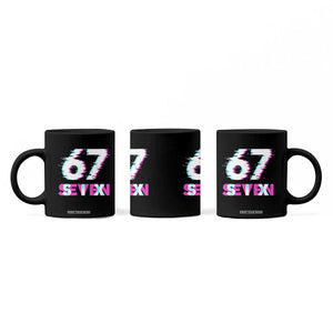 Glitch Optical Illusion Six Seven Meme Coffee Mug Gen Alpha Slang Gift TS12 Print Your Wear