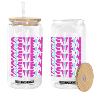 Six Seven Glitch Optical Illusion Meme Glass Can Funny Gen Z Alpha Gift TS12 Print Your Wear