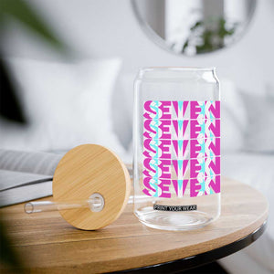 Six Seven Glitch Optical Illusion Meme Glass Can Funny Gen Z Alpha Gift TS12 Print Your Wear
