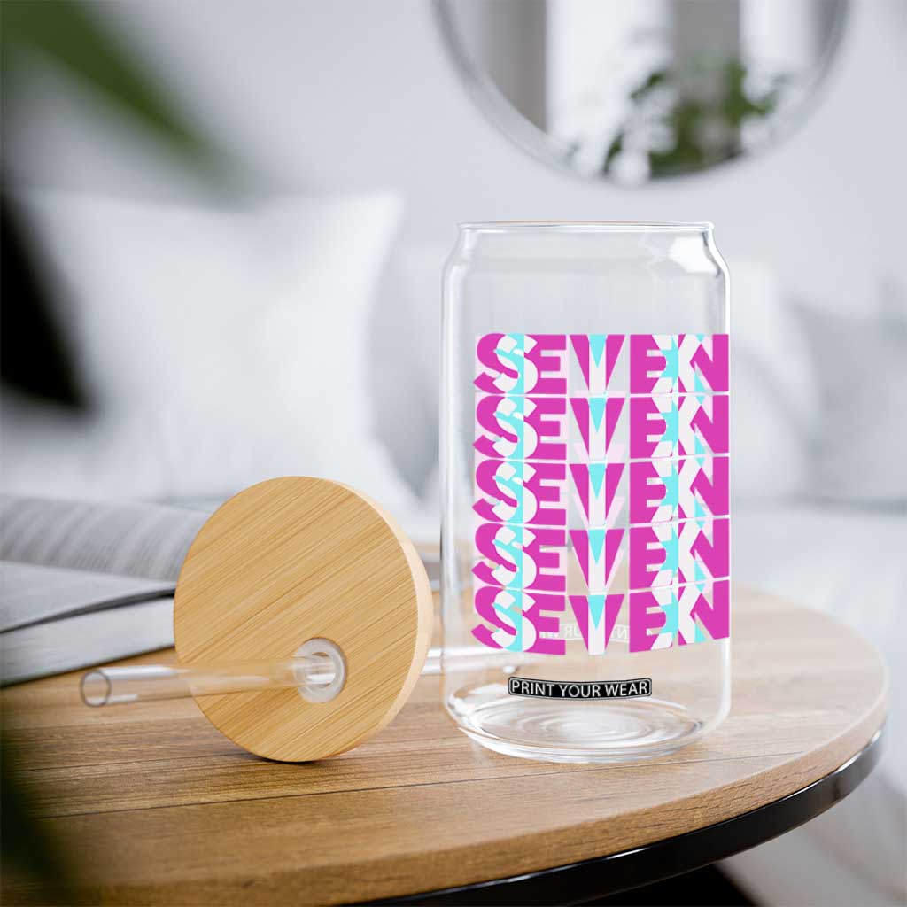Six Seven Glitch Optical Illusion Meme Glass Can Funny Gen Z Alpha Gift TS12 Print Your Wear