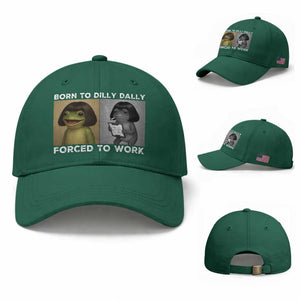 Funny Frog Meme Baseball Cap Dilly Dally Lock In Meme TS12 Baseball Cap Universal Fit Irish Green Print Your Wear