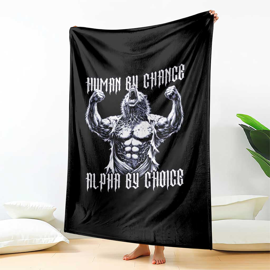 Funny Cringe Werewolf Memes Throw Blanket Human By Chance Alpha By Choice TS12 Print Your Wear