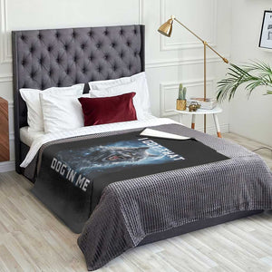 Funny Werewolf Meme Unhinged Throw Blanket I Got That Dog In Me TS12 Print Your Wear