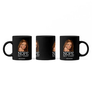 Funny Doll Face Disgusted Coffee Mug Nope Not Today Meme TS12 Print Your Wear