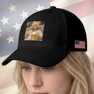 Funny Smoking And Drinking Doll Meme Baseball Cap Weekend Relaxation TS12 Print Your Wear