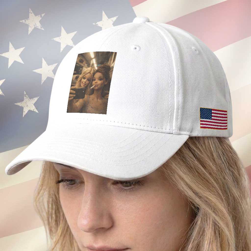 Funny Selfie Doll Meme Baseball Cap Aesthetic Doll Face Graphic TS12 Print Your Wear