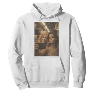 Funny Selfie Doll Meme Hoodie Aesthetic Doll Face Graphic TS12 White Print Your Wear