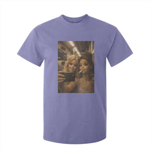 Funny Selfie Doll Meme T Shirt For Kid Aesthetic Doll Face Graphic TS12 Violet Print Your Wear