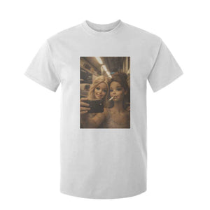 Funny Selfie Doll Meme T Shirt For Kid Aesthetic Doll Face Graphic TS12 White Print Your Wear