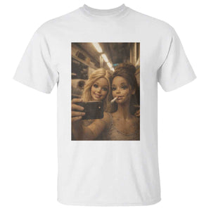 Funny Selfie Doll Meme T Shirt Aesthetic Doll Face Graphic TS12 White Print Your Wear
