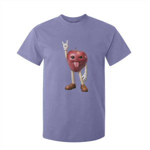 Funny Apple With Face Wapple Meme T Shirt For Kid TS12 Violet Print Your Wear