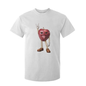 Funny Apple With Face Wapple Meme T Shirt For Kid TS12 White Print Your Wear