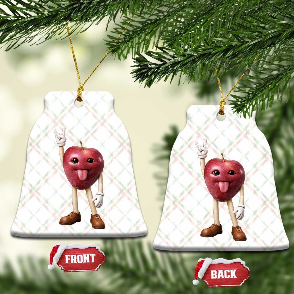 Funny Apple With Face Wapple Meme Ceramic Ornament TS12 Print Your Wear
