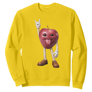 Funny Apple With Face Wapple Meme Sweatshirt TS12 Daisy Print Your Wear