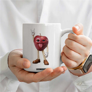 Funny Apple With Face Wapple Meme Coffee Mug TS12 Print Your Wear