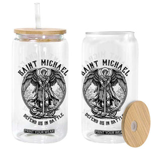 Saint Michael Heavenly Warrior Glass Can Defend Us In Battle TS12 Print Your Wear