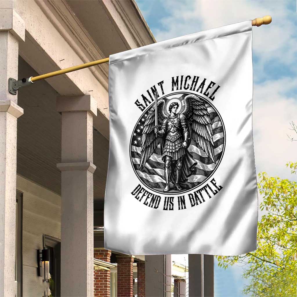 Saint Michael Defend Us In Battle Garden Flag American Flag Patriotic TS12 Print Your Wear