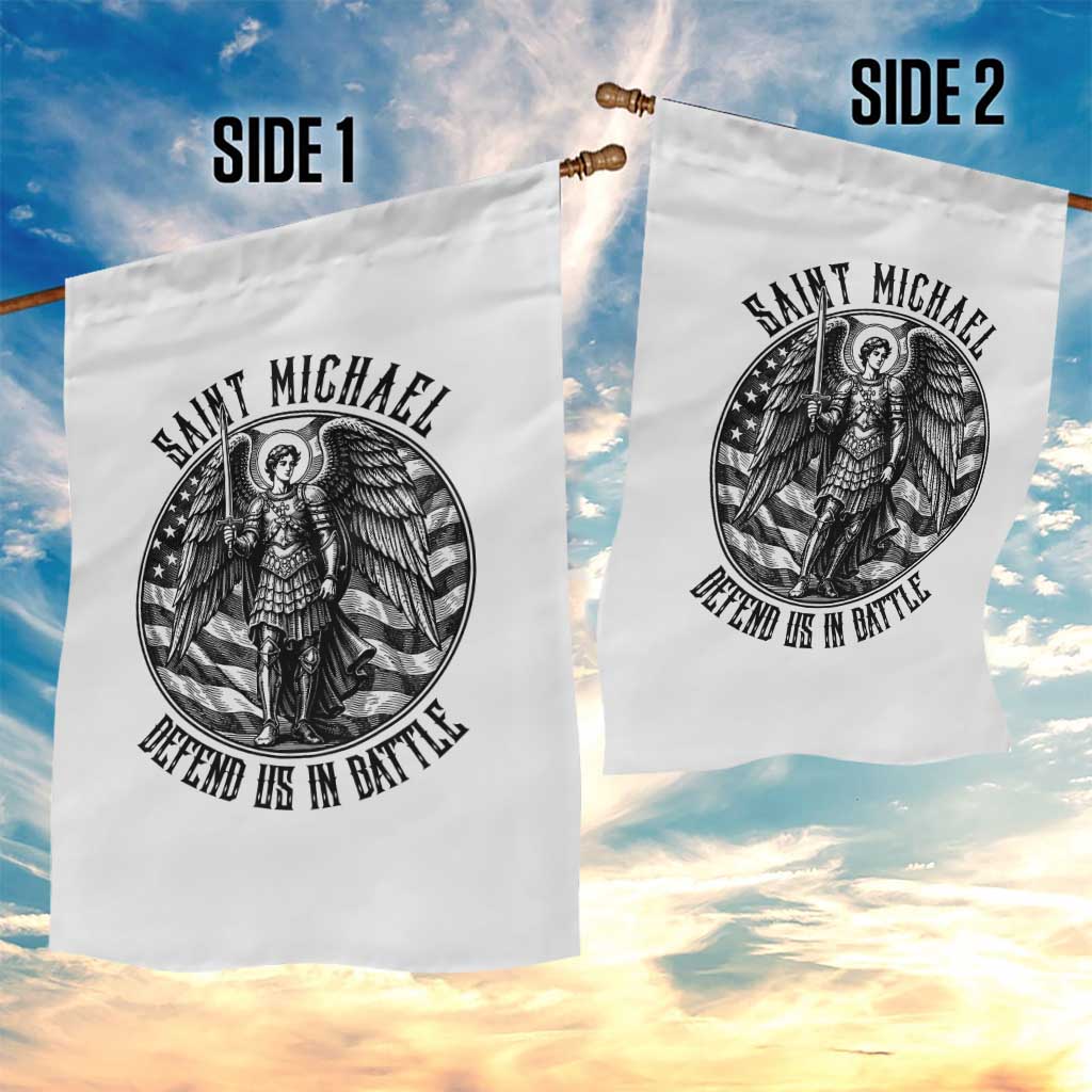 Saint Michael Defend Us In Battle Garden Flag American Flag Patriotic TS12 Print Your Wear
