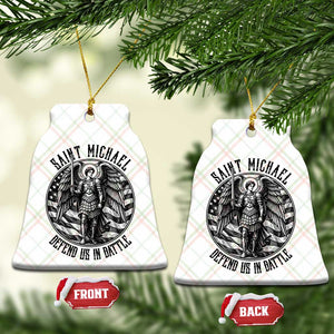 Saint Michael Defend Us In Battle Ceramic Ornament American Flag Patriotic TS12 Print Your Wear
