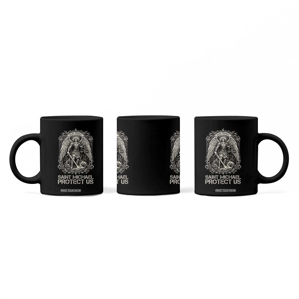 St Michael The Archangel Protect Us Coffee Mug Christian Faith Gift TS12 Print Your Wear