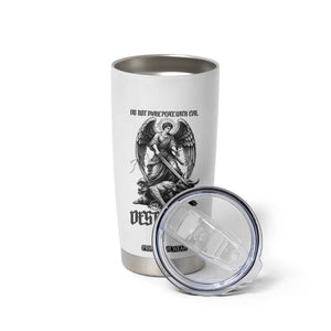 Do Not Make Peace With Evil Tumbler Cup Archangel Saint Michael TS12 Print Your Wear