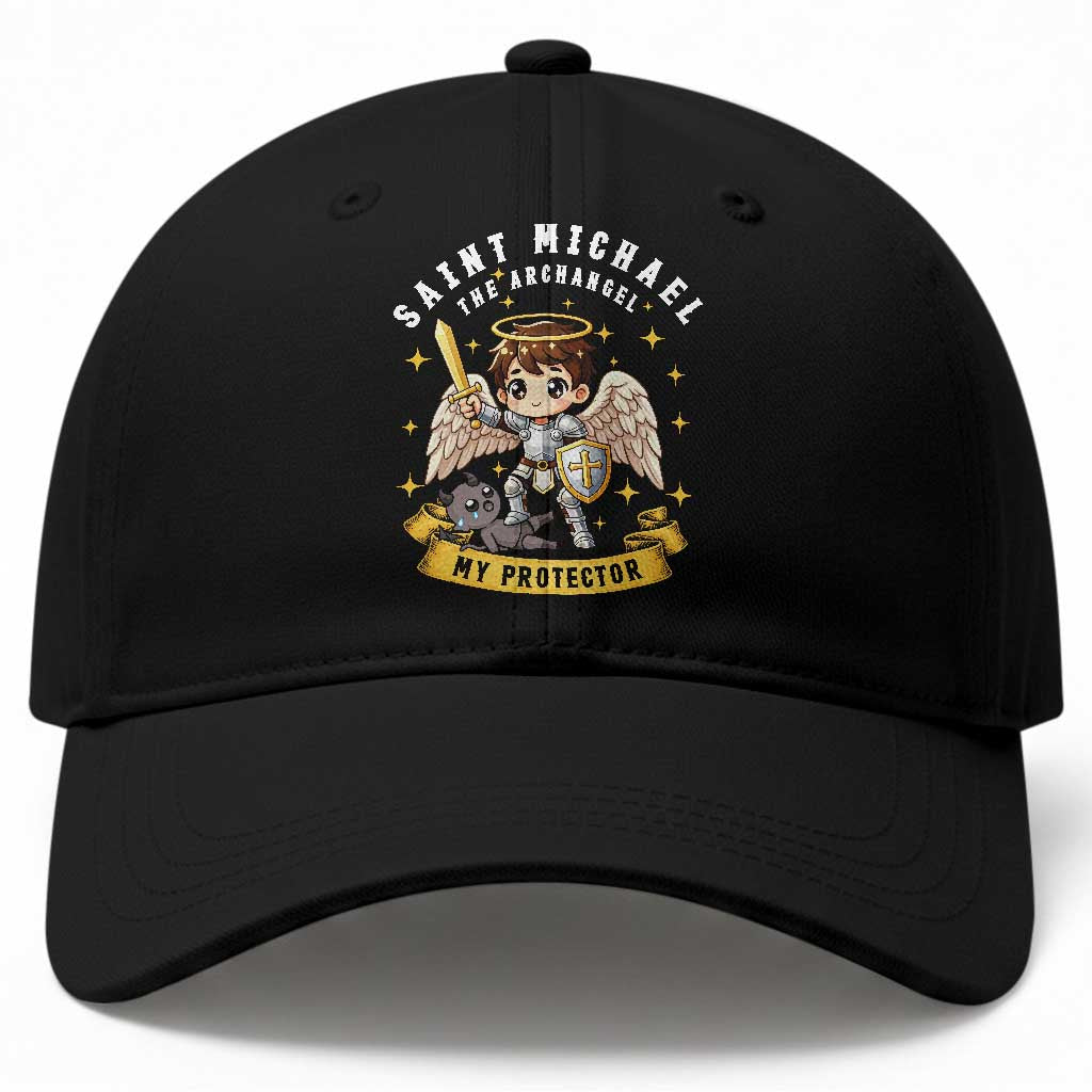 Funny Saint Michael Defeating Satan Baseball Cap Religious Faith Gift TS12 Print Your Wear