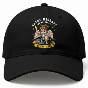 Funny Saint Michael Defeating Satan Baseball Cap Religious Faith Gift TS12 Print Your Wear