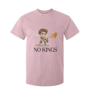 No Kings T Shirt For Kid Funny Saint Michael Topples The Crown TS12 Light Pink Print Your Wear