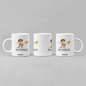 No Kings Coffee Mug Funny Saint Michael Topples The Crown TS12 Print Your Wear