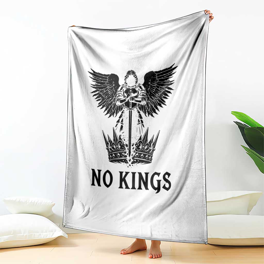 No Kings Throw Blanket St Michael Archangel Victory Over Tyranny TS12 Print Your Wear