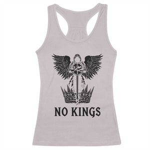 No Kings Racerback Tank Top St Michael Archangel Victory Over Tyranny TS12 Ice Gray Print Your Wear