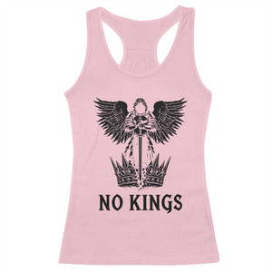 No Kings Racerback Tank Top St Michael Archangel Victory Over Tyranny TS12 Light Pink Print Your Wear