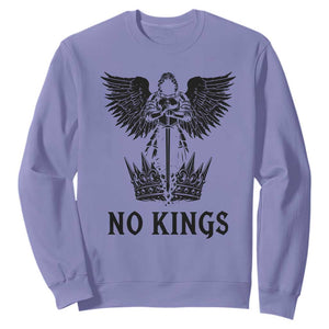 No Kings Sweatshirt St Michael Archangel Victory Over Tyranny TS12 Violet Print Your Wear