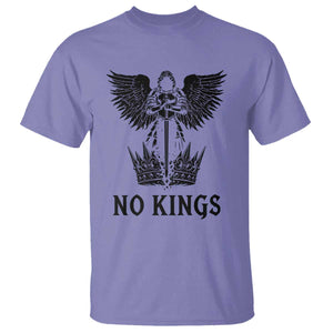 No Kings T Shirt St Michael Archangel Victory Over Tyranny TS12 Violet Print Your Wear