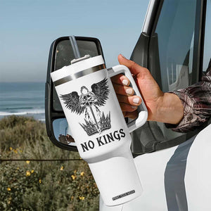 No Kings Tumbler With Handle St Michael Archangel Victory Over Tyranny TS12 Print Your Wear