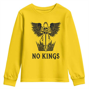 No Kings Youth Sweatshirt St Michael Archangel Victory Over Tyranny TS12 Daisy Print Your Wear