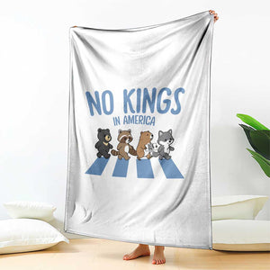 Funny No Kings Cute Forest Animals Throw Blanket Gift For Animal Lovers TS12 Print Your Wear
