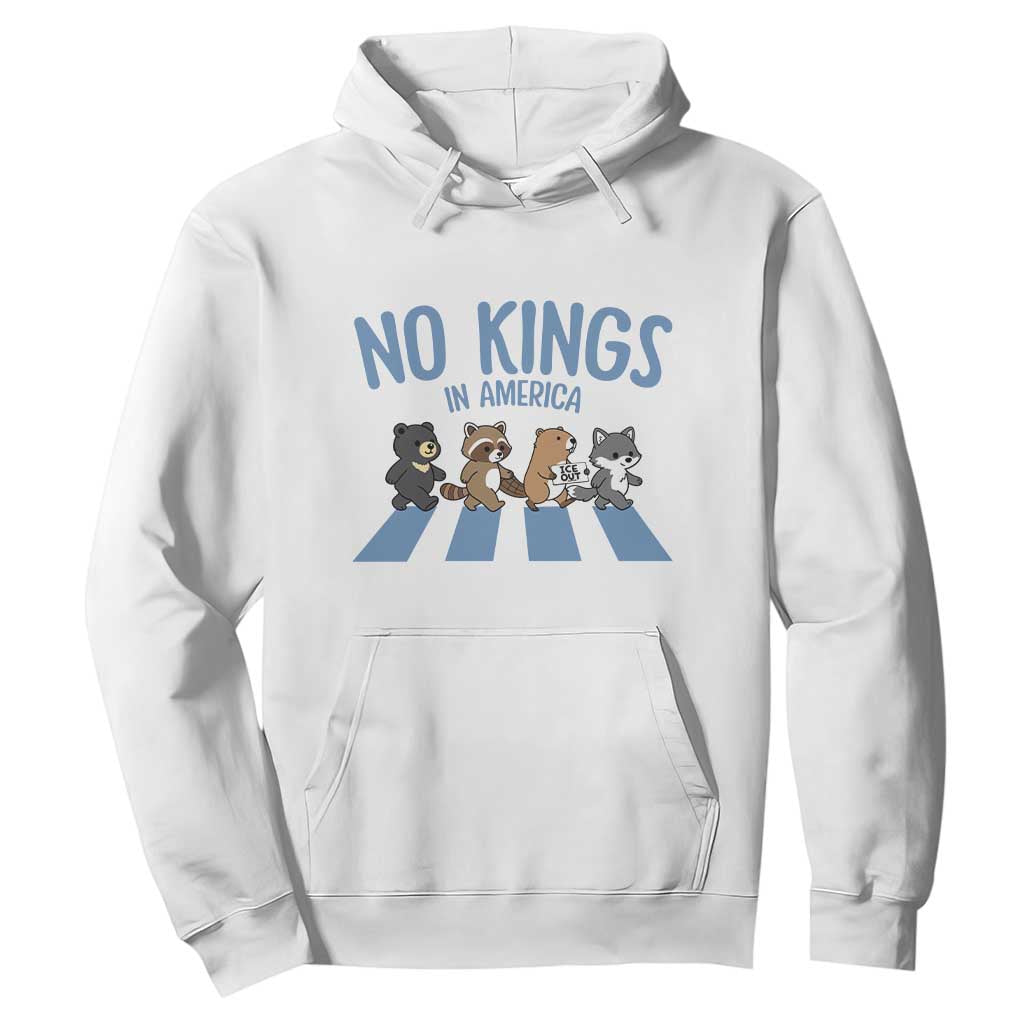 Funny No Kings Cute Forest Animals Hoodie Gift For Animal Lovers TS12 White Print Your Wear